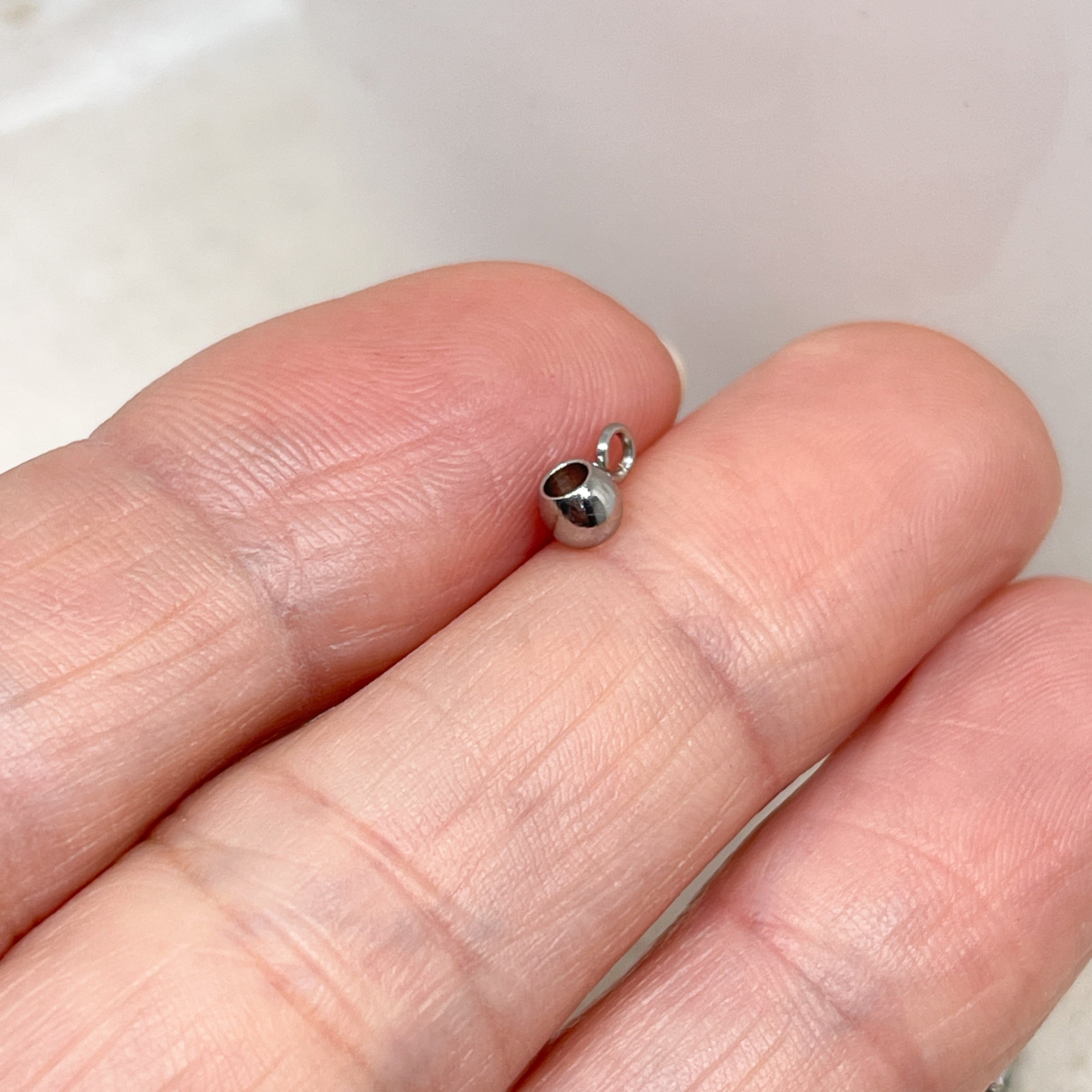 Anhängerschlaufe aus Edelstahl 10 St.