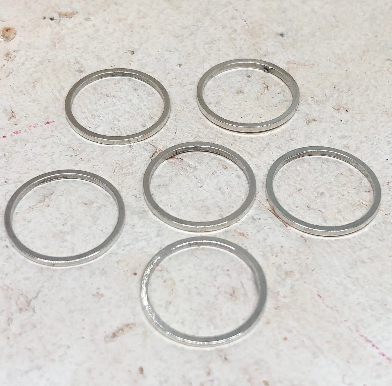 Kreis Verbinder 6 St., Schmuckverbinder Kreis