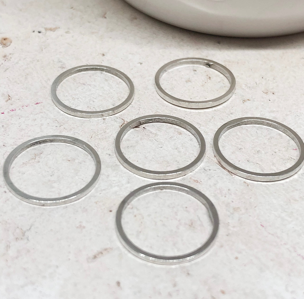 Kreis Verbinder 6 St., Schmuckverbinder Kreis