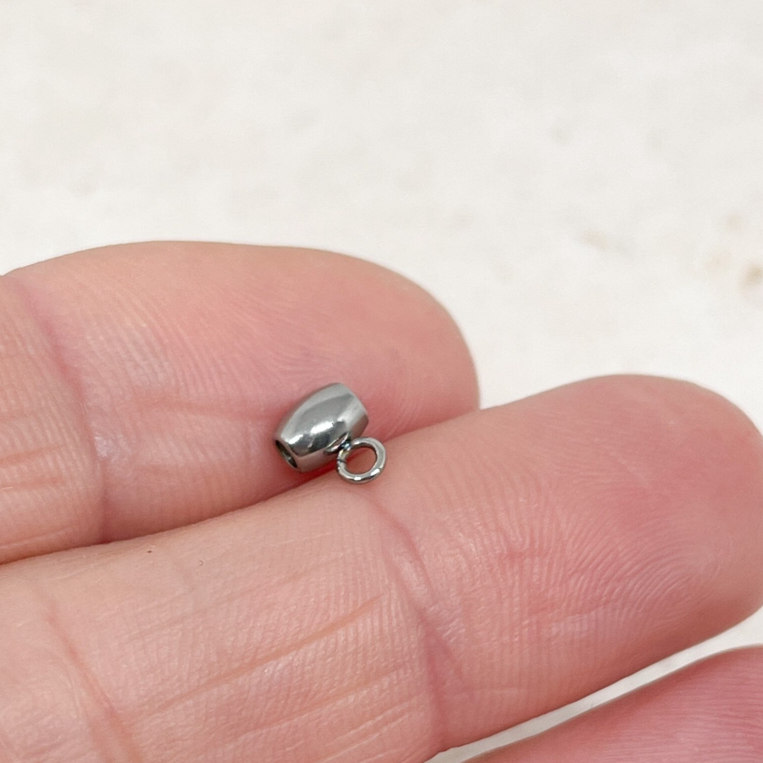 Anhängerschlaufe Edelstahl IP Ionenbeschichtung 5 St. Edelstahl