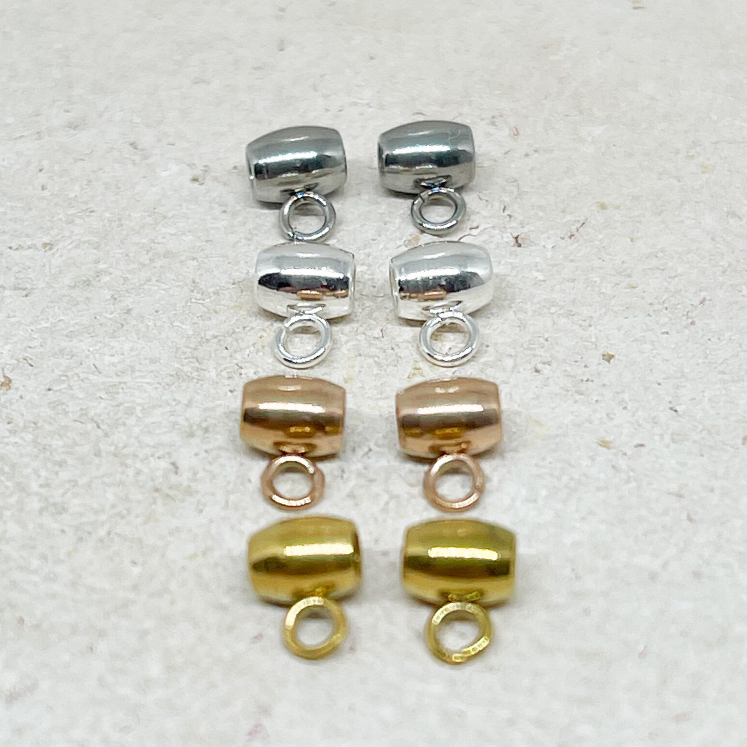 Anhängerschlaufe Edelstahl IP Ionenbeschichtung 5 St.