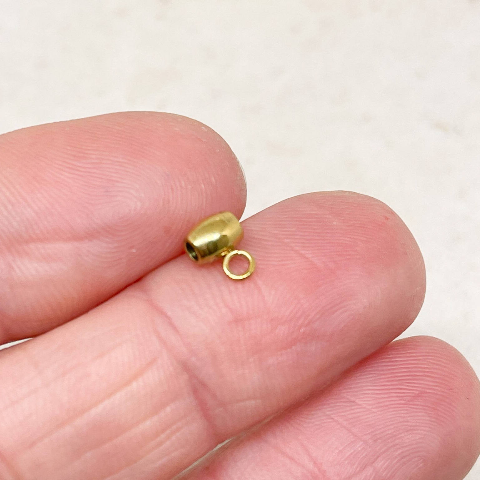 Anhängerschlaufe Edelstahl IP Ionenbeschichtung 5 St. Gold