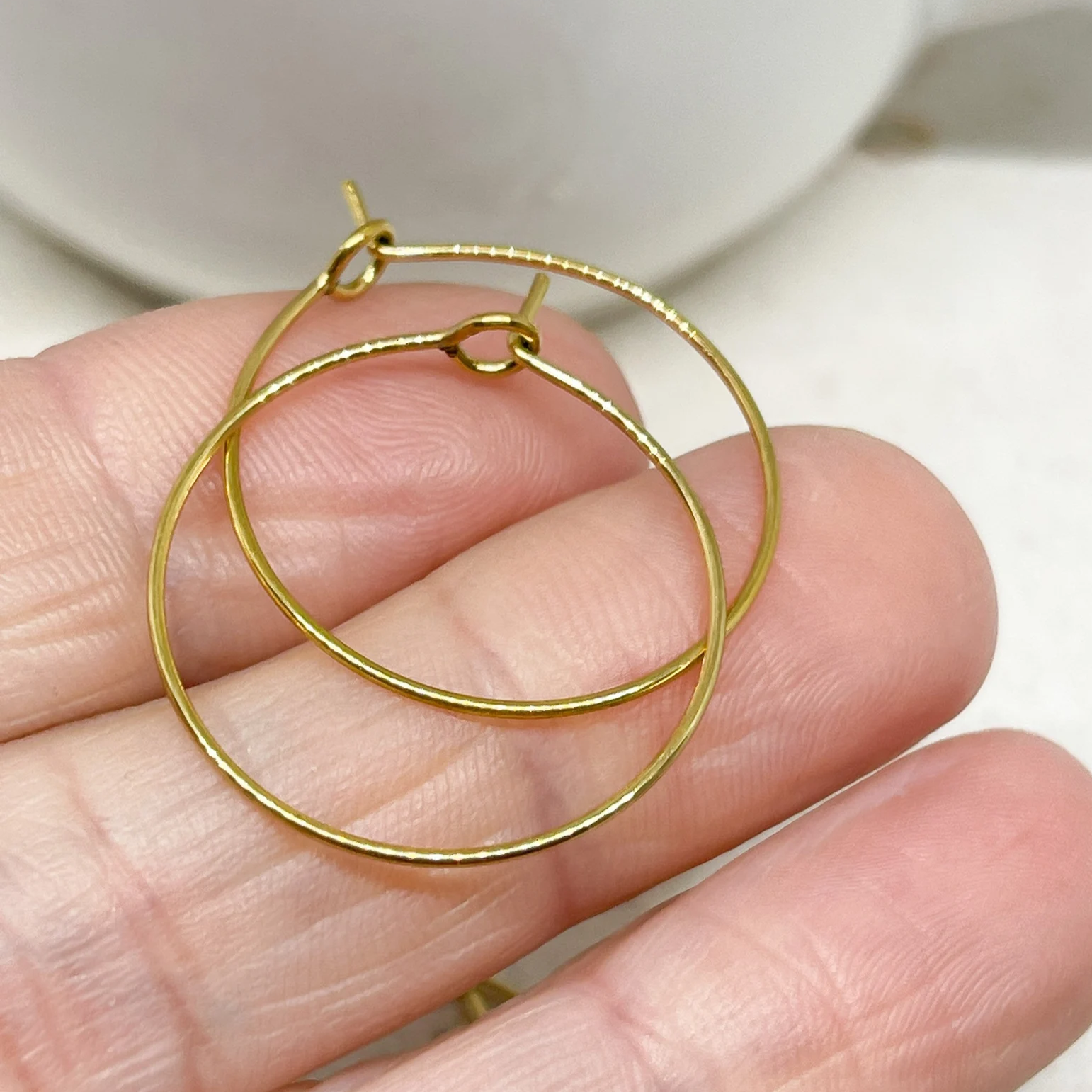 Ohrhaken Edelstahl  goldfarben