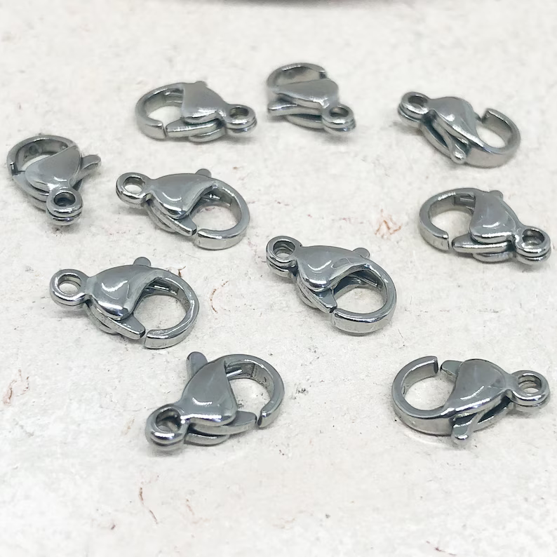 Edelstahl Karabiner Verschlüsse 10 St.