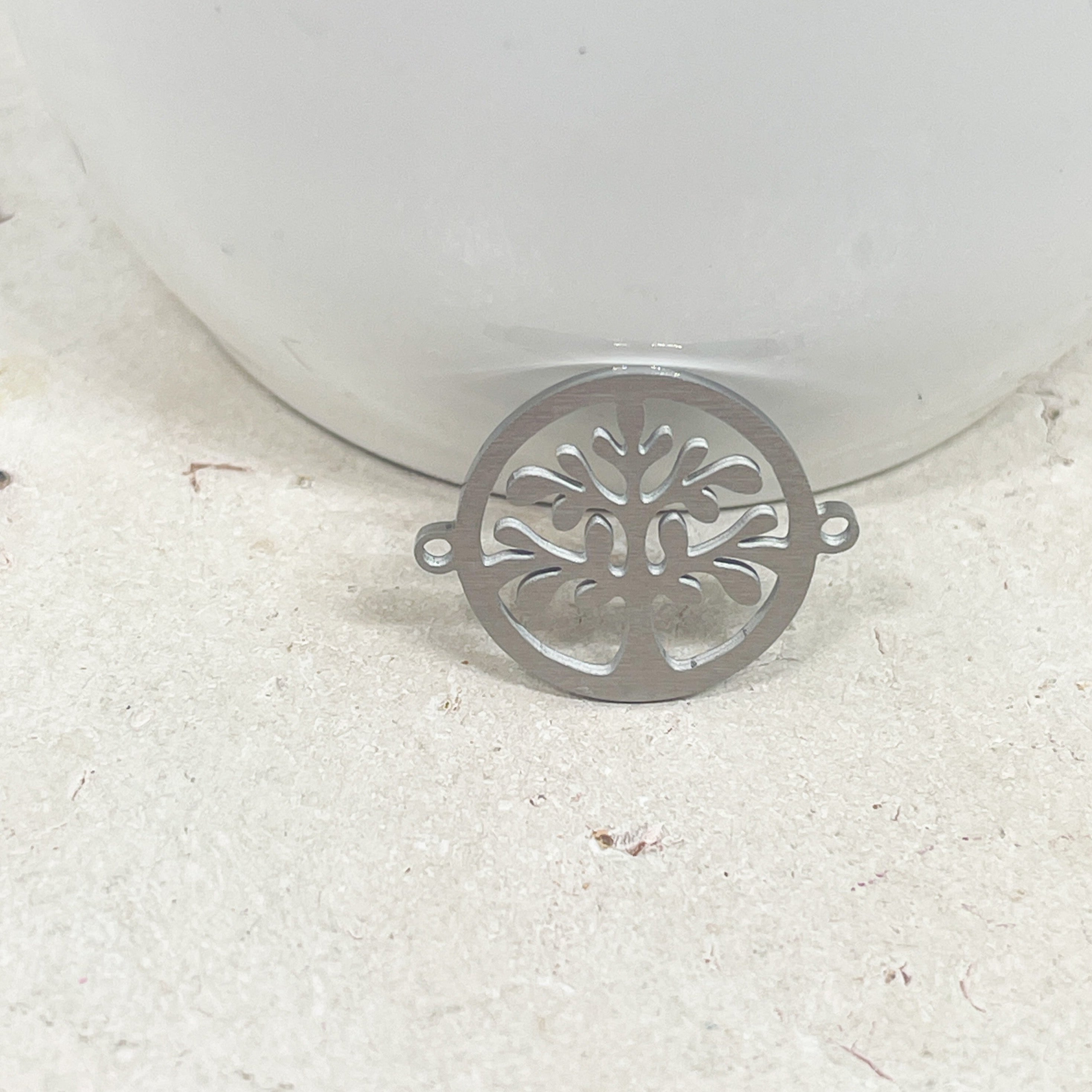 Verbinder Lebensbaum aus Edelstahl