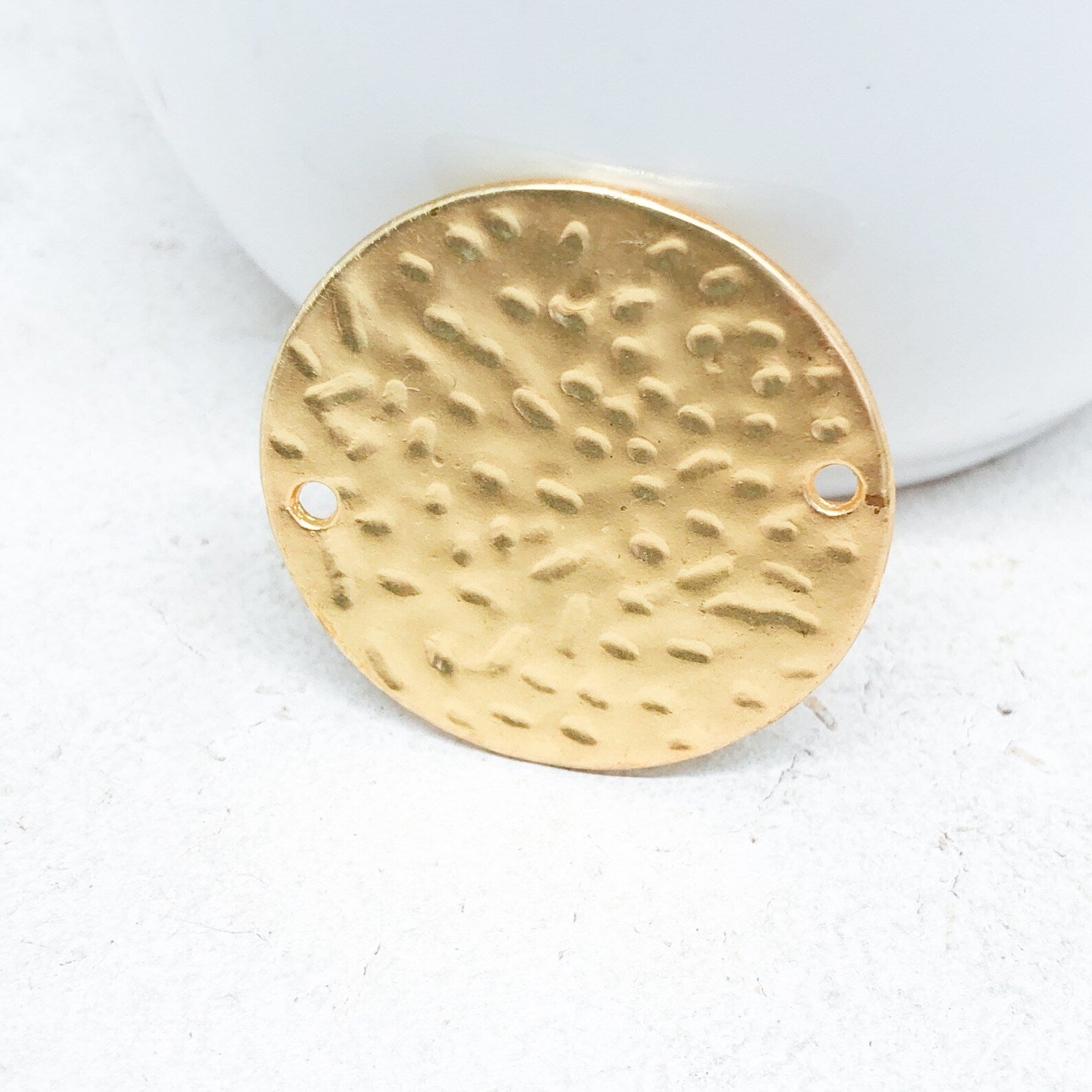 Verbinder Rund Connector Scheibe 32mm Matt - Goldfarben