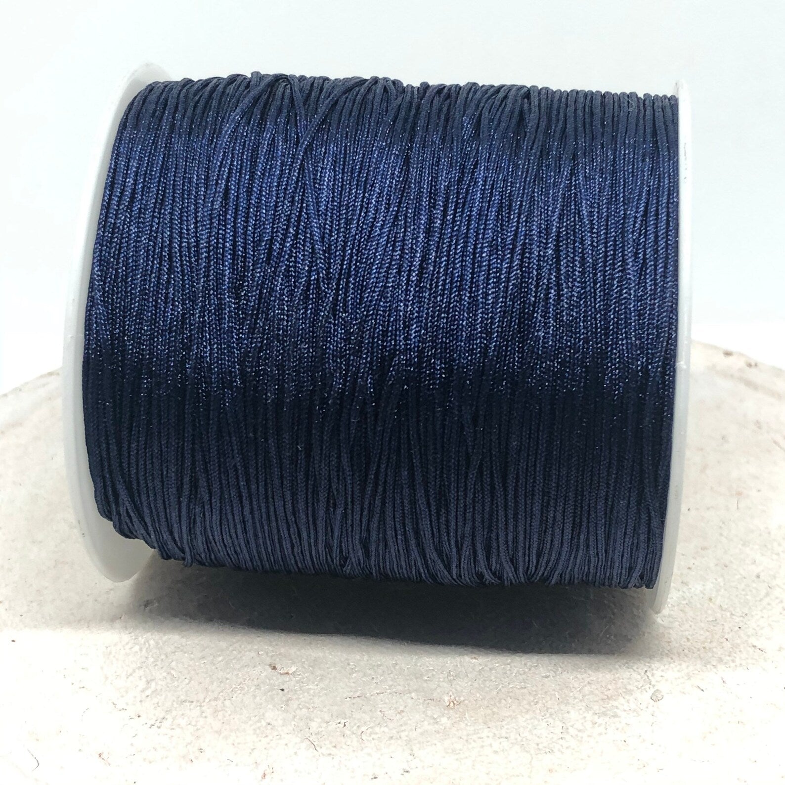 Macrameeband 10m 1mm Schmuckband Dunkelblau