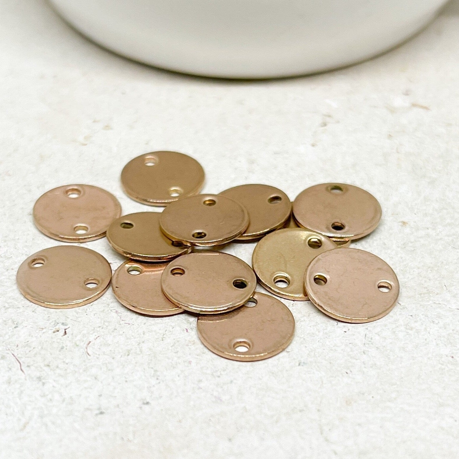 Edelstahl Verbinder Plättchen 5 St. IP Ionenbeschichtete Conector 10mm