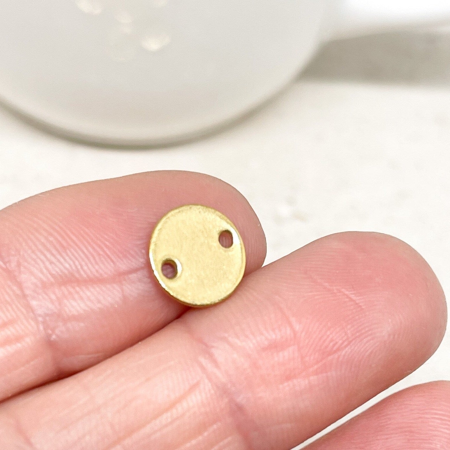 Edelstahl Verbinder Plättchen Conector 5 St. IP Ionenbeschichtete 10mm