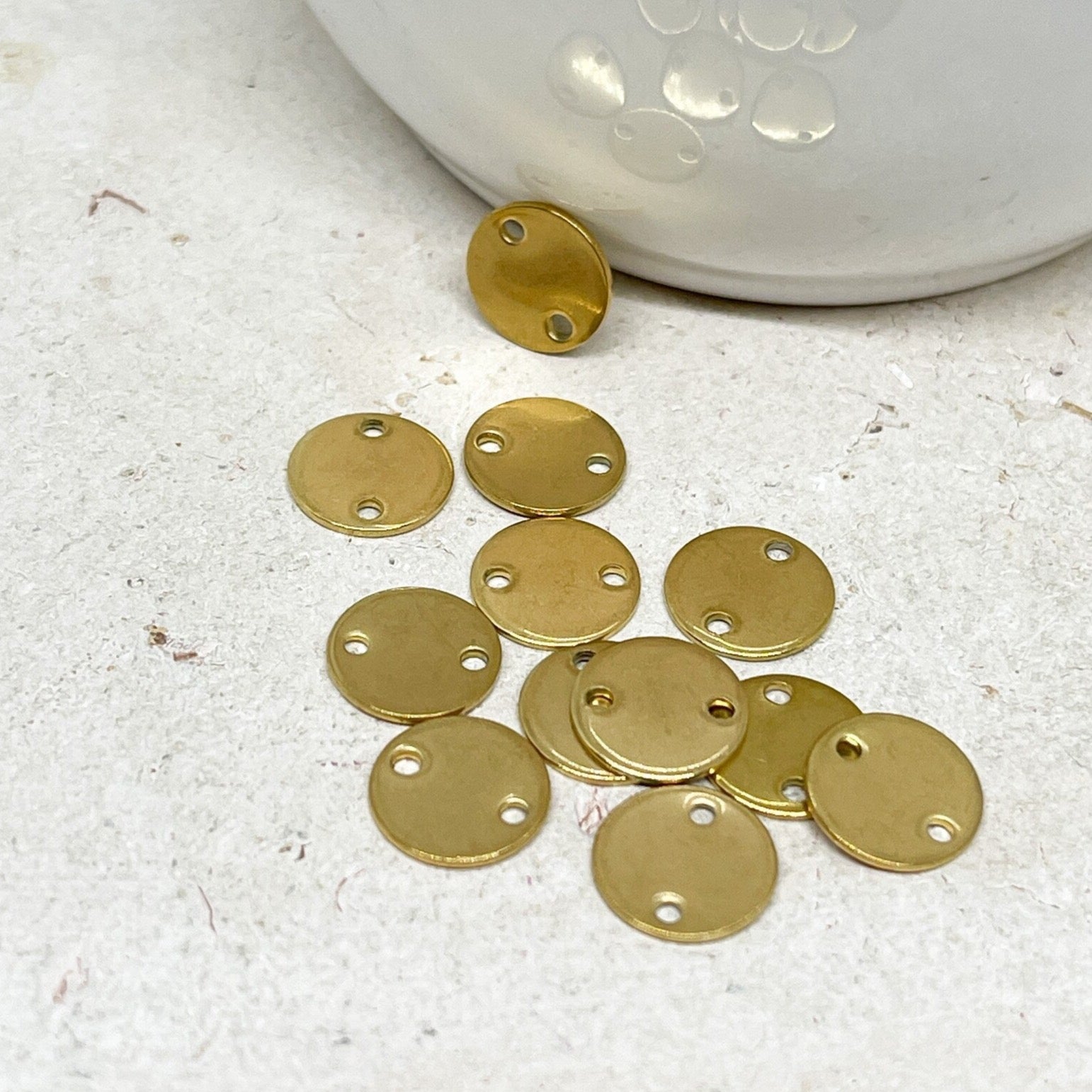 Edelstahl Verbinder Plättchen Conector 5 St. IP Ionenbeschichtete 10mm