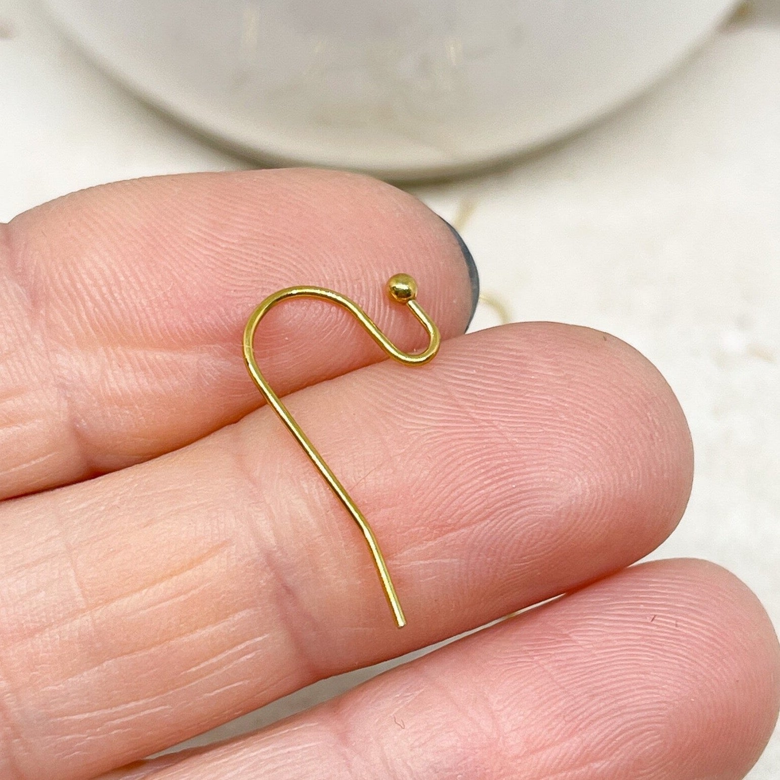 Ohrhaken Edelstahl  goldfarben