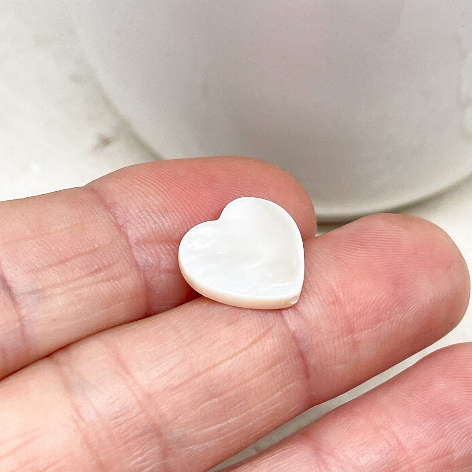 Perlmutt Herzen 14mm