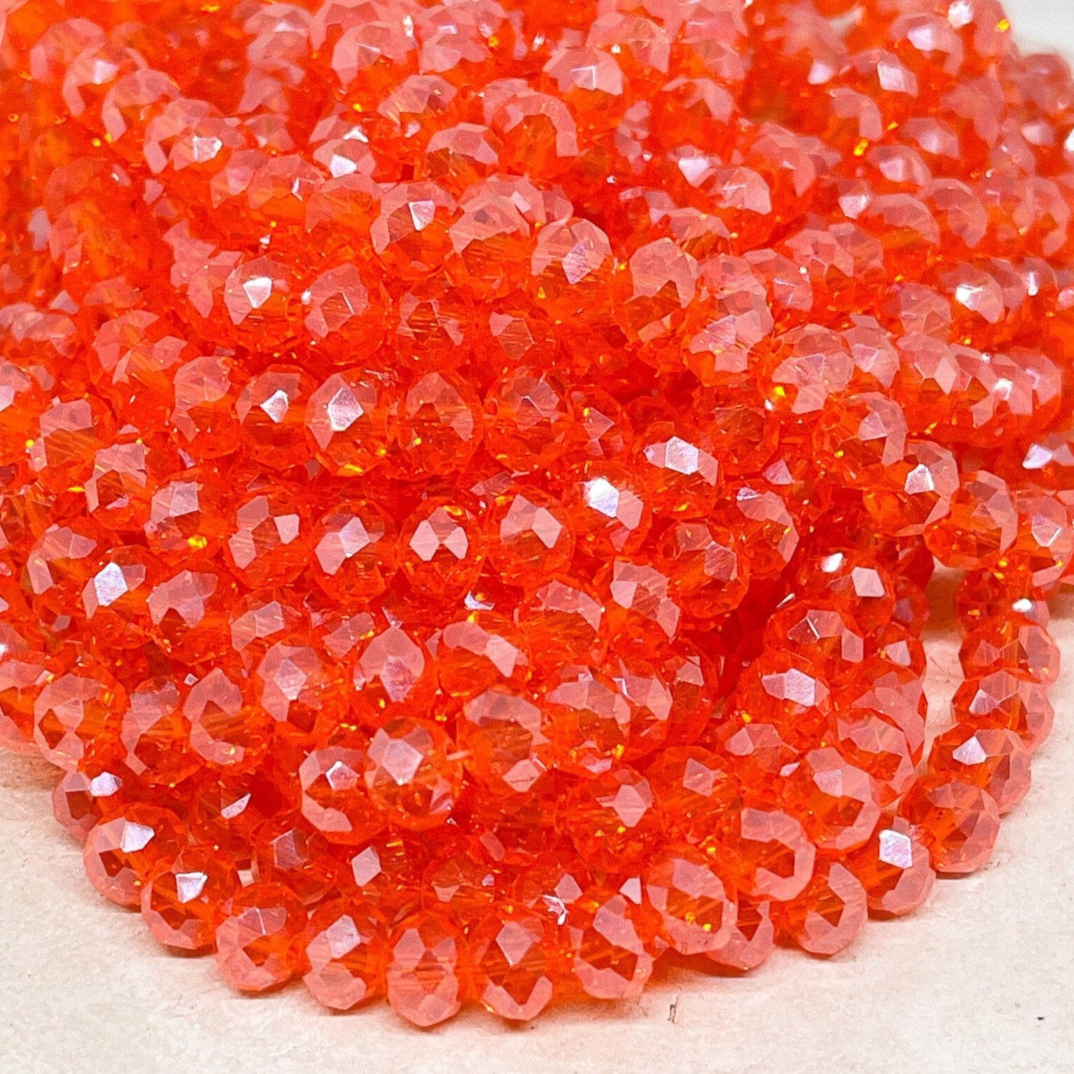 Kristallperlen 6mm Orange