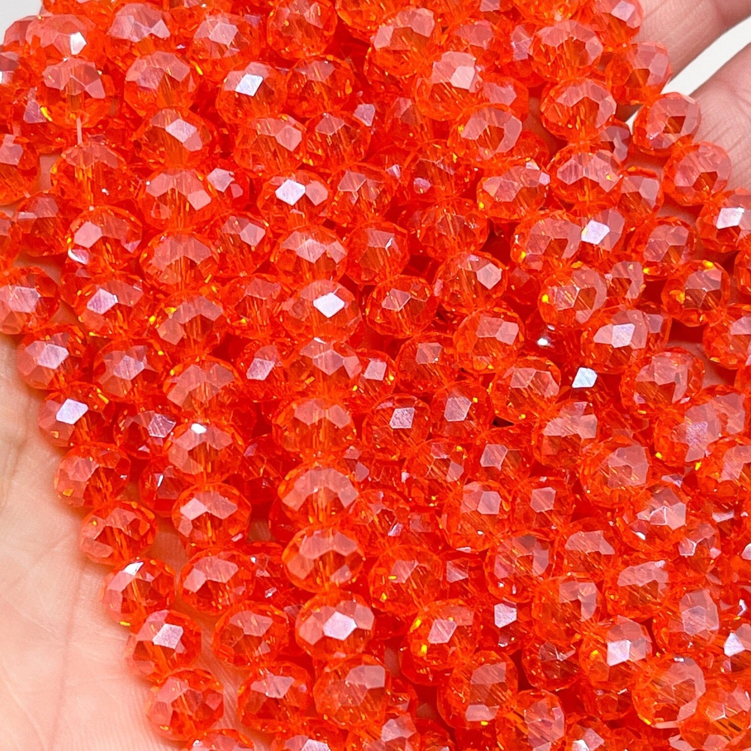 Kristallperlen 6mm Orange