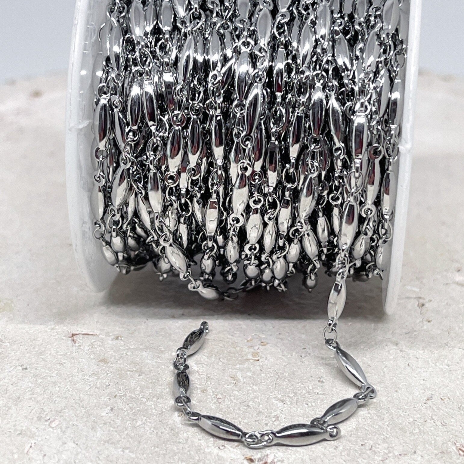 Kette Bar Edelstahlkette 1m 11mm x 2,5mm