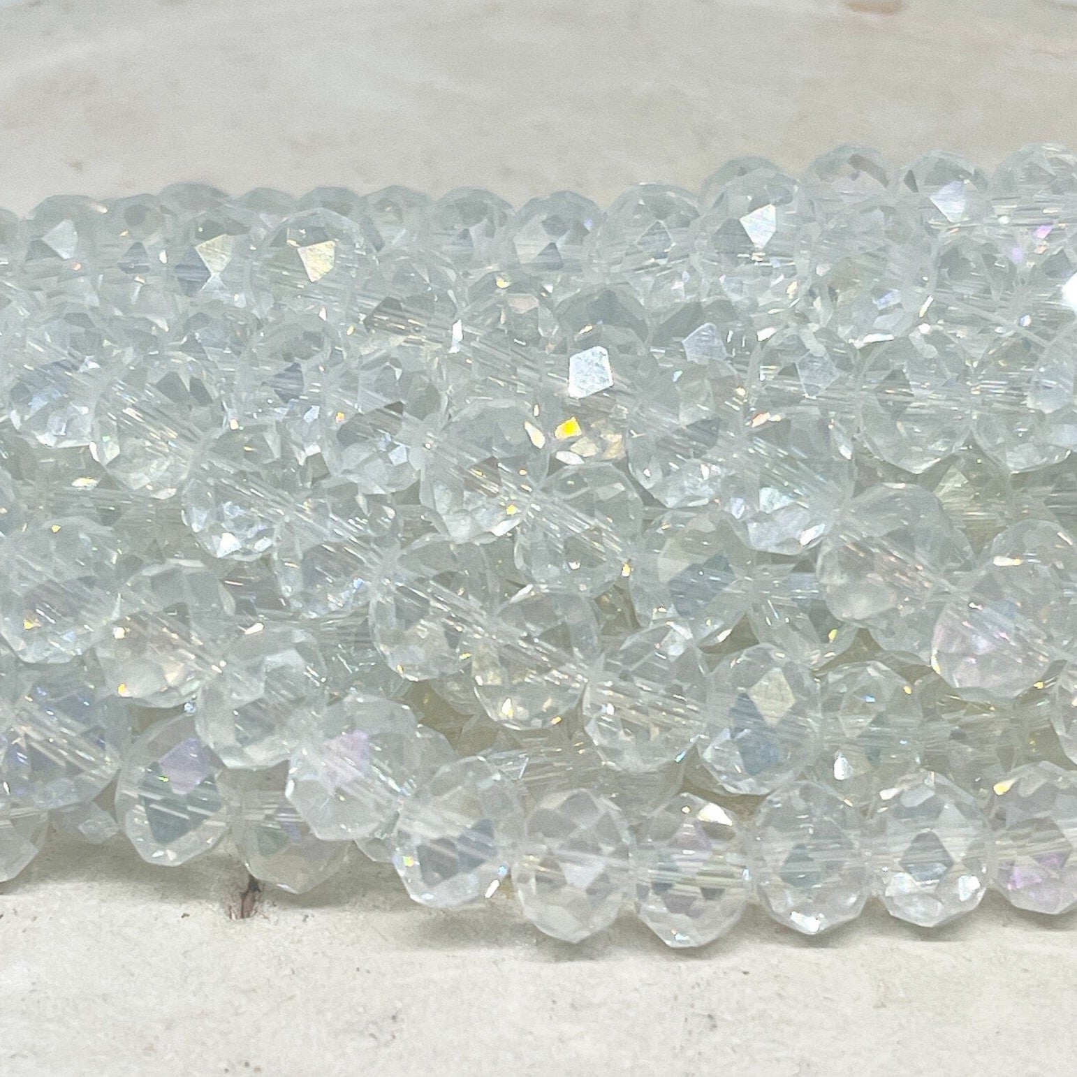 Kristallperlen 10mm Kristall ab