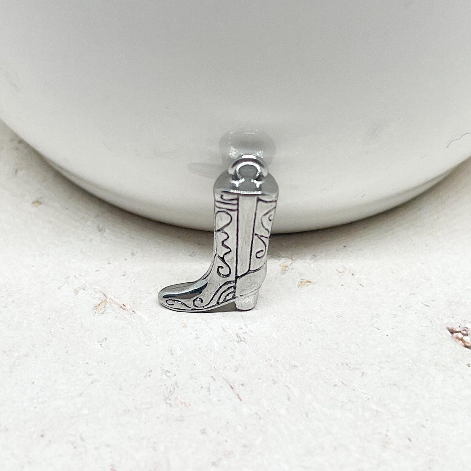 Edelstahl Stiefel Anhänger