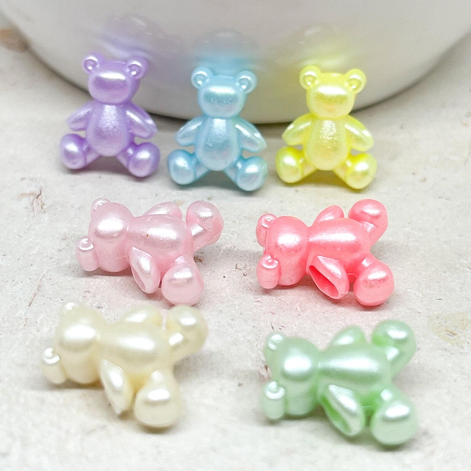 Acrylperlen Bär Gummibärchen - Bunt gemischt