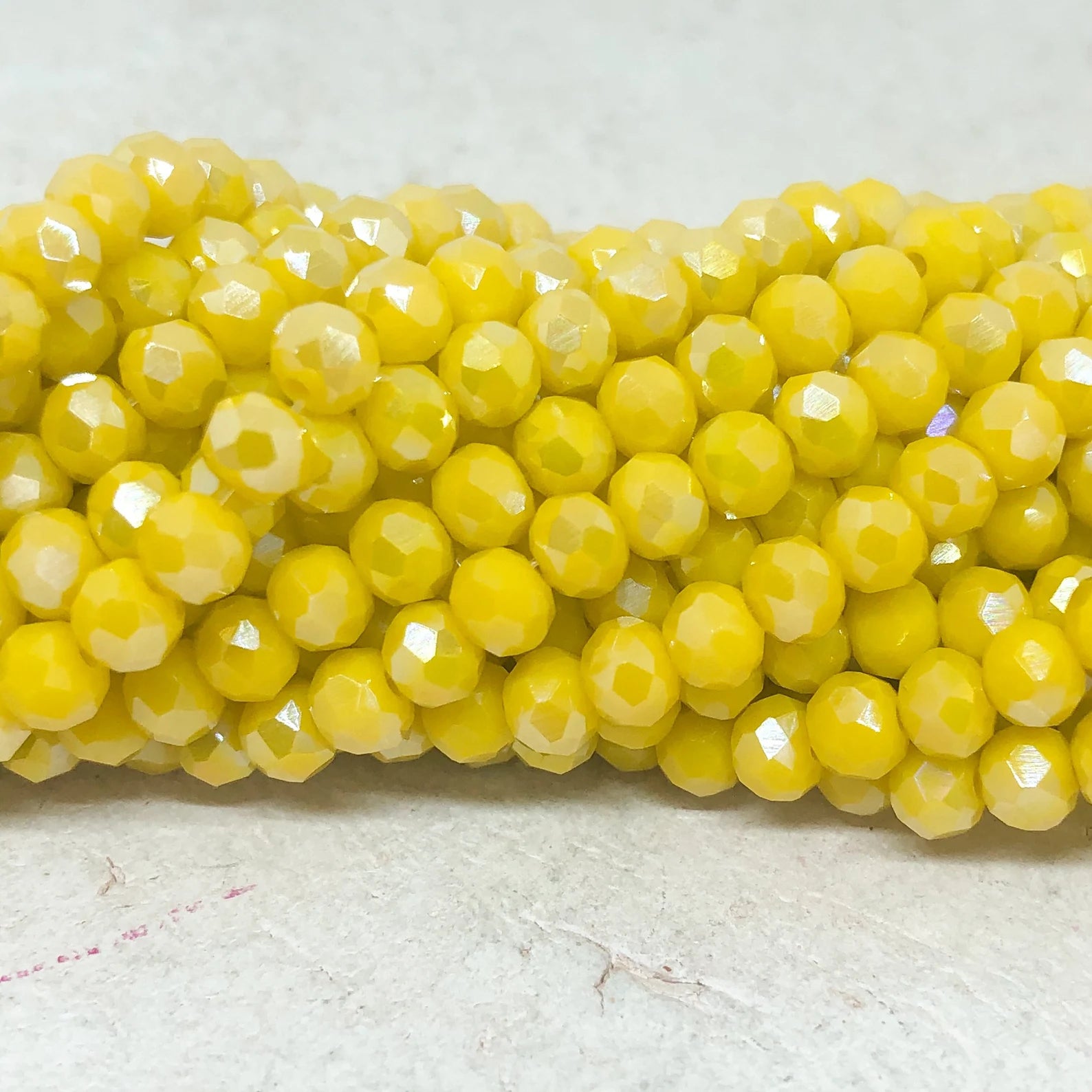 Kristallperlen 4mm Gelb