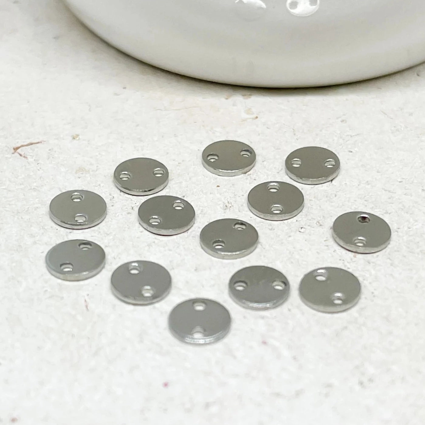 Edelstahl Verbinder Plättchen Conector 10 St.- 6mm