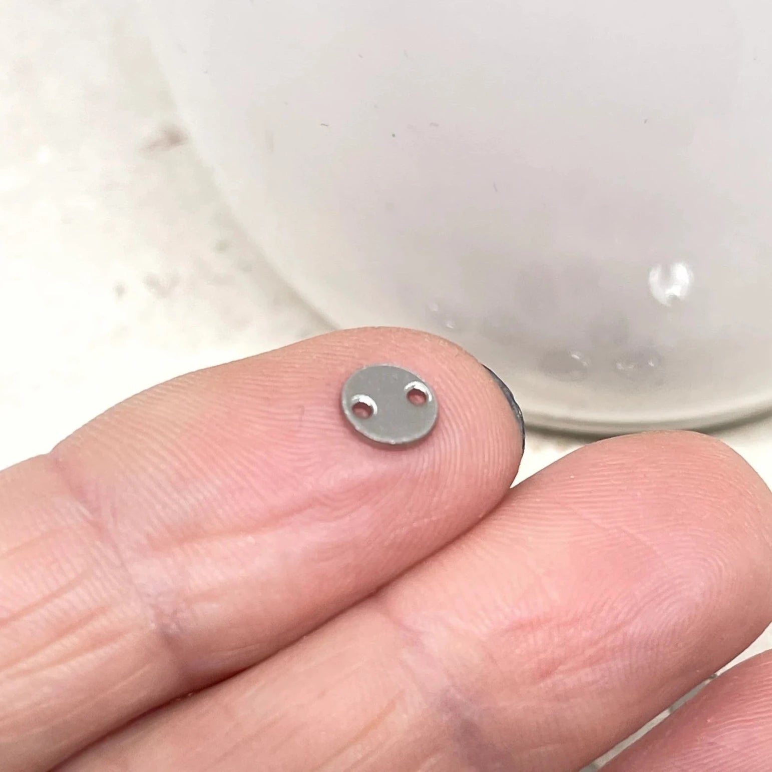 Edelstahl Verbinder Plättchen Conector 10 St.- 6mm