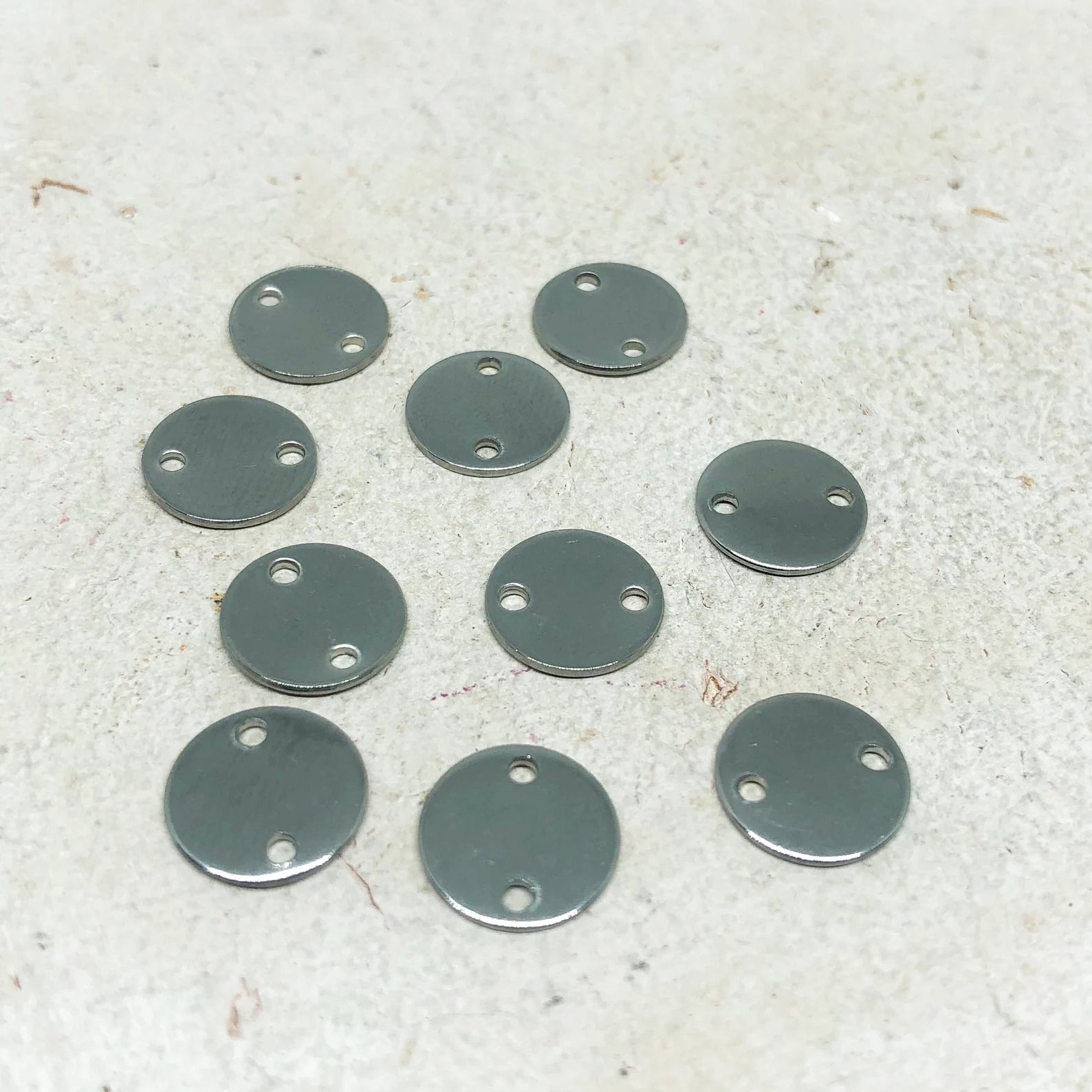 Edelstahl Verbinder Plättchen Conector 10 St. - 8mm