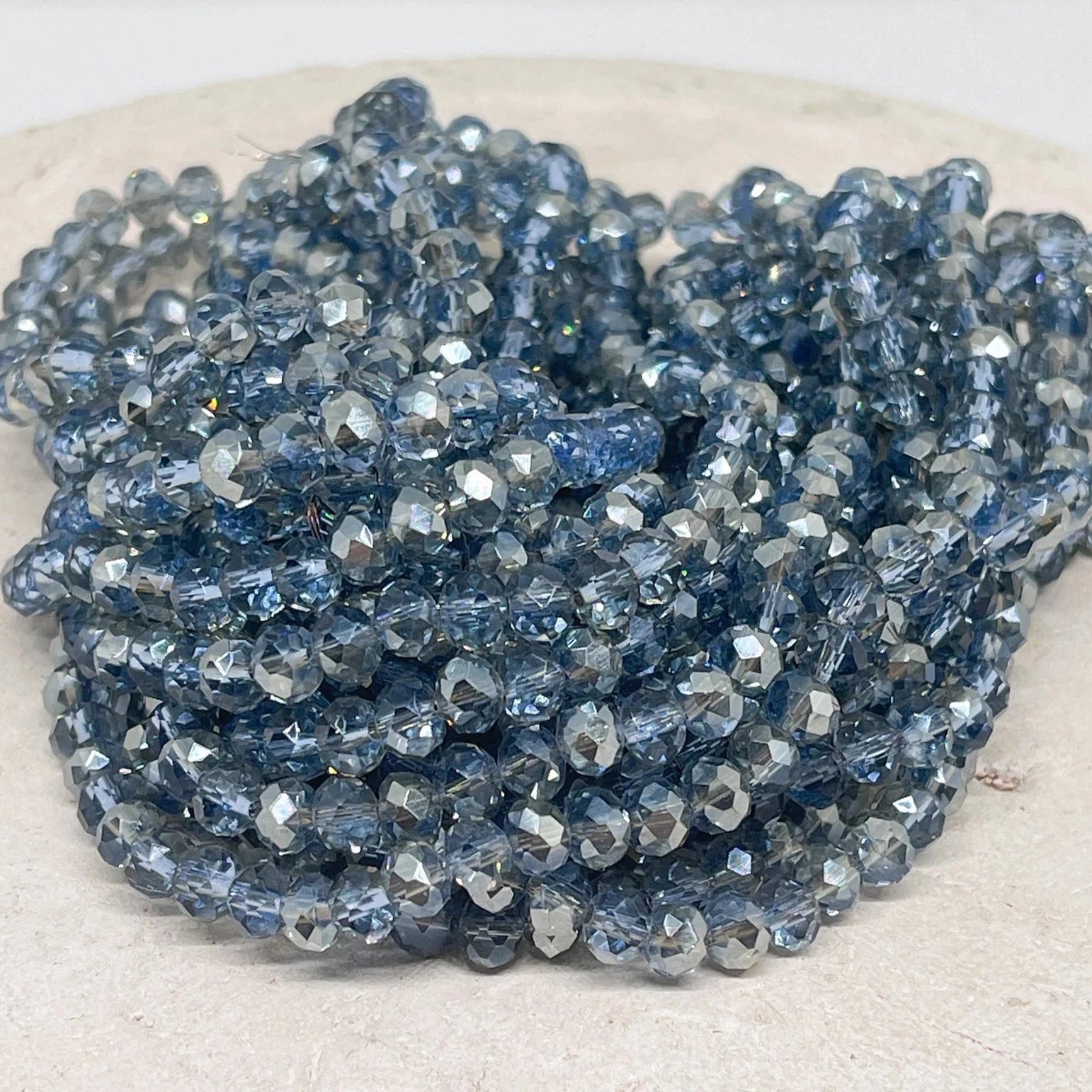 Kristallperlen 6mm Blau