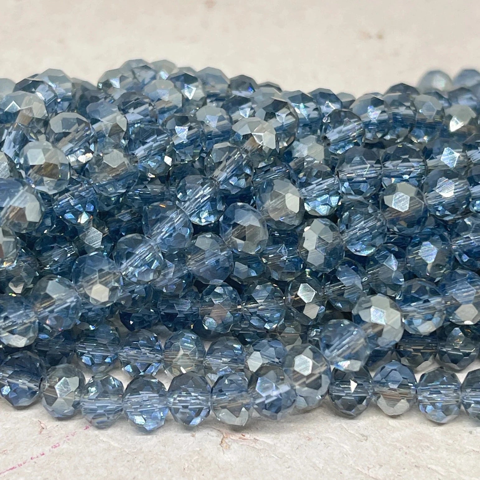 Kristallperlen 6mm Blau