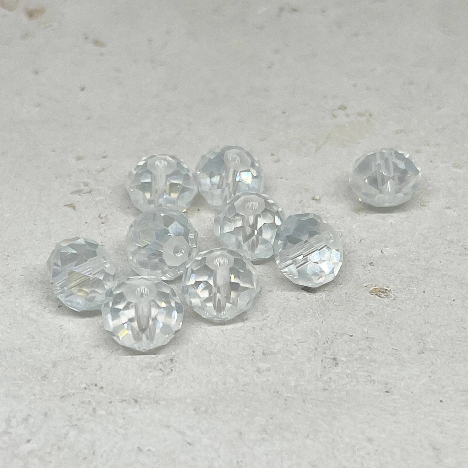 Kristallperlen 10mm Kristall ab