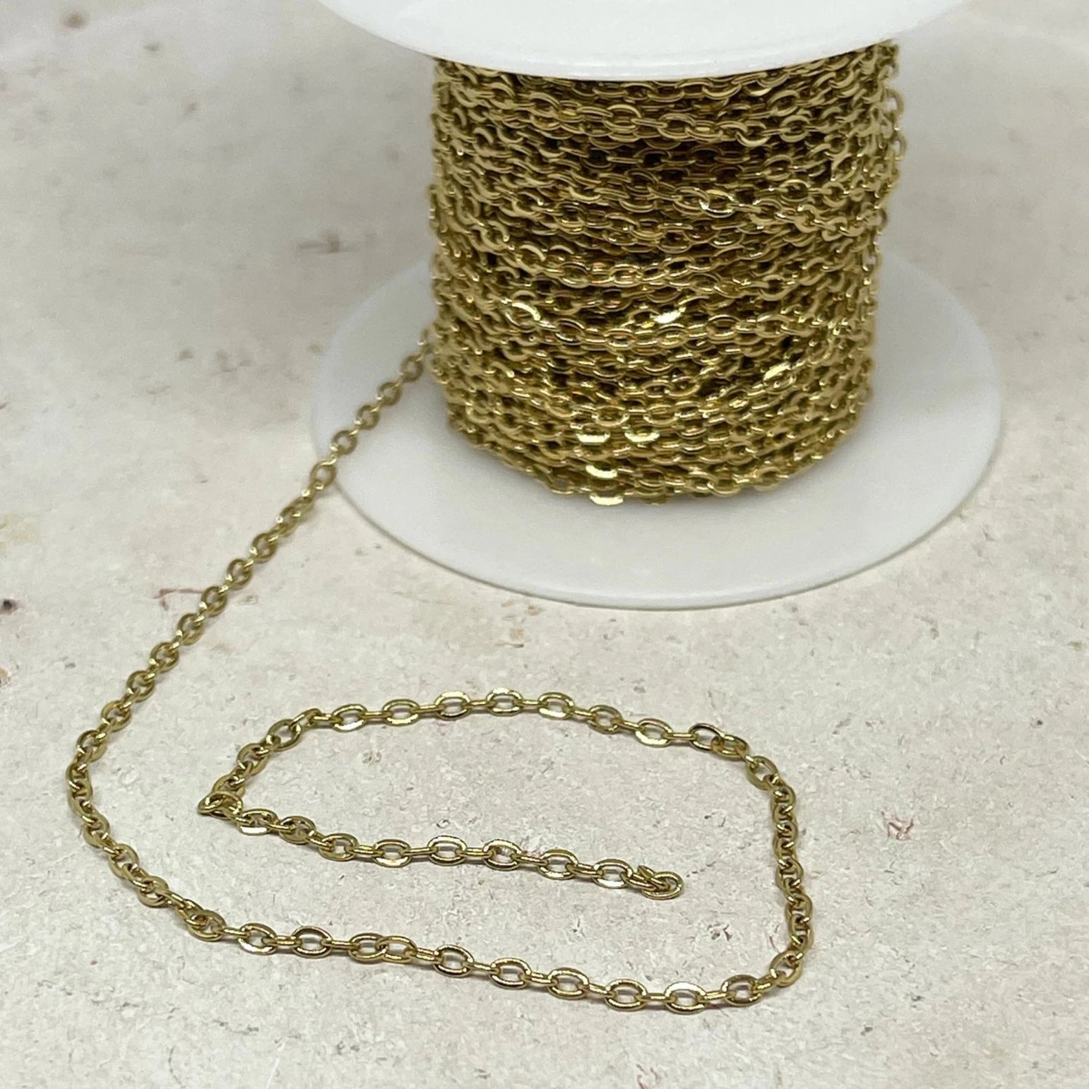 Edelstahl Kette 1 Meter Edelstahlkette 2,5mm x 2mm