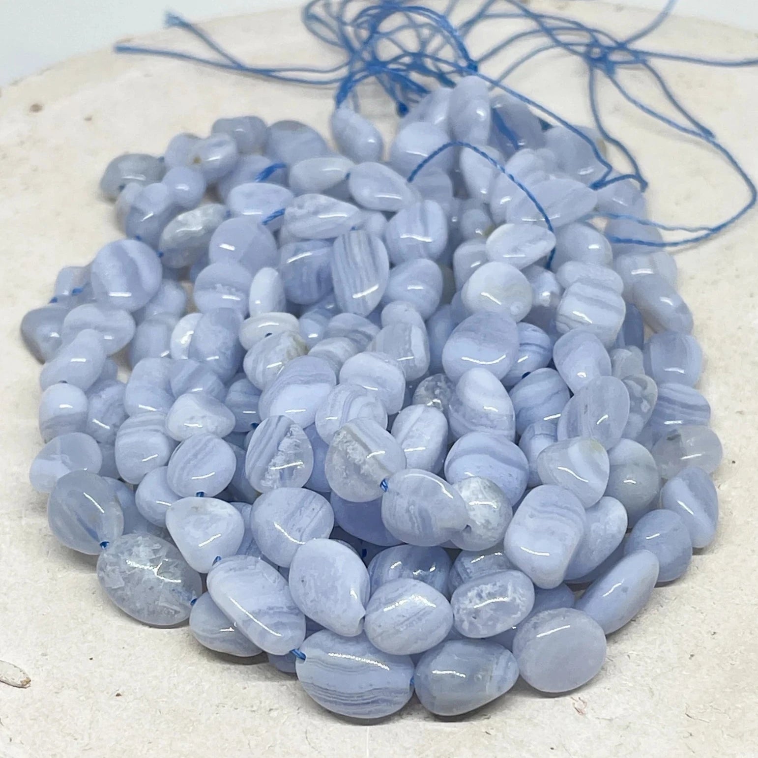 Achat Edelstein Perlen Nuggets 5mm - 12mm