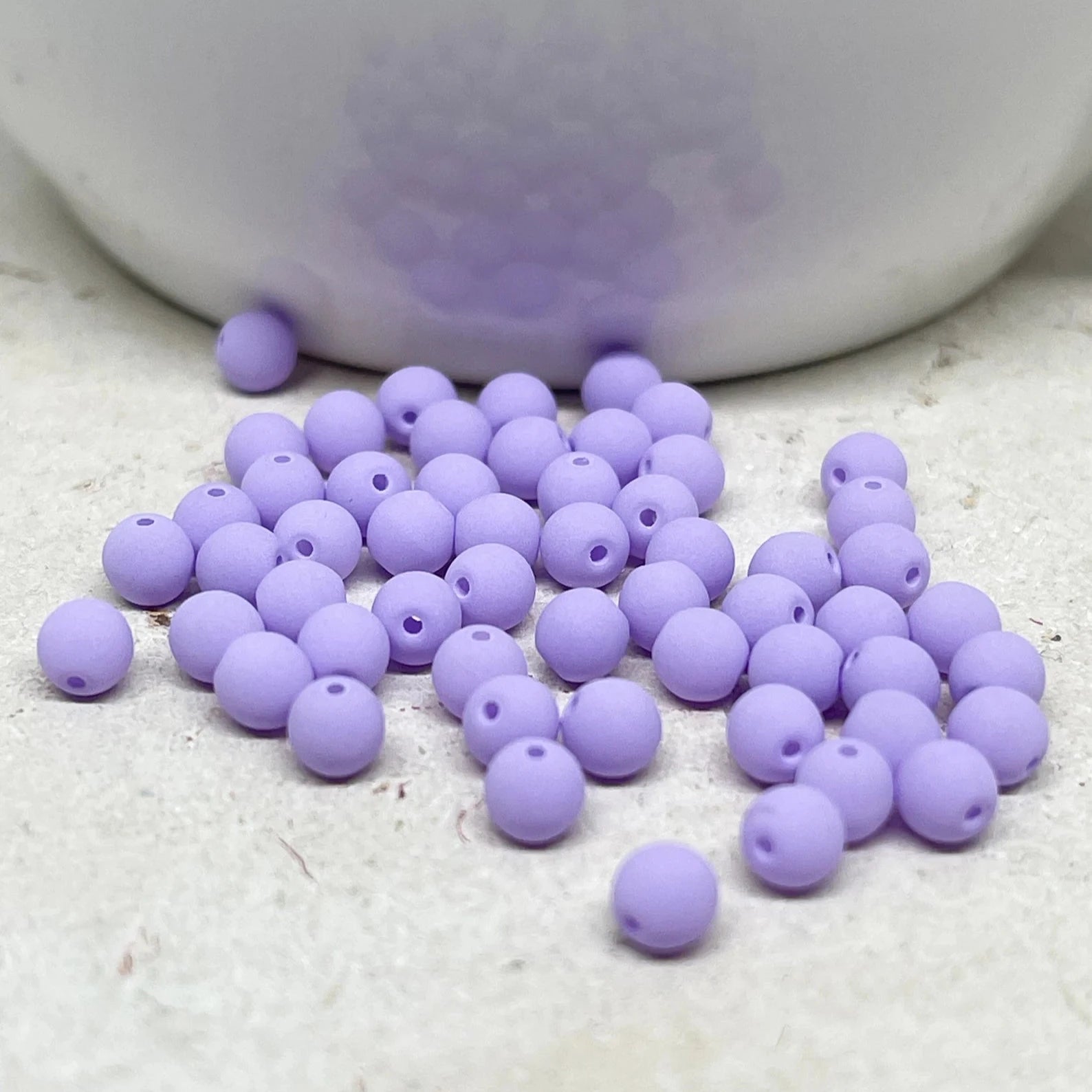 Böhmische Glasschliffperlen 4mm Bondeli Violet 100 St.