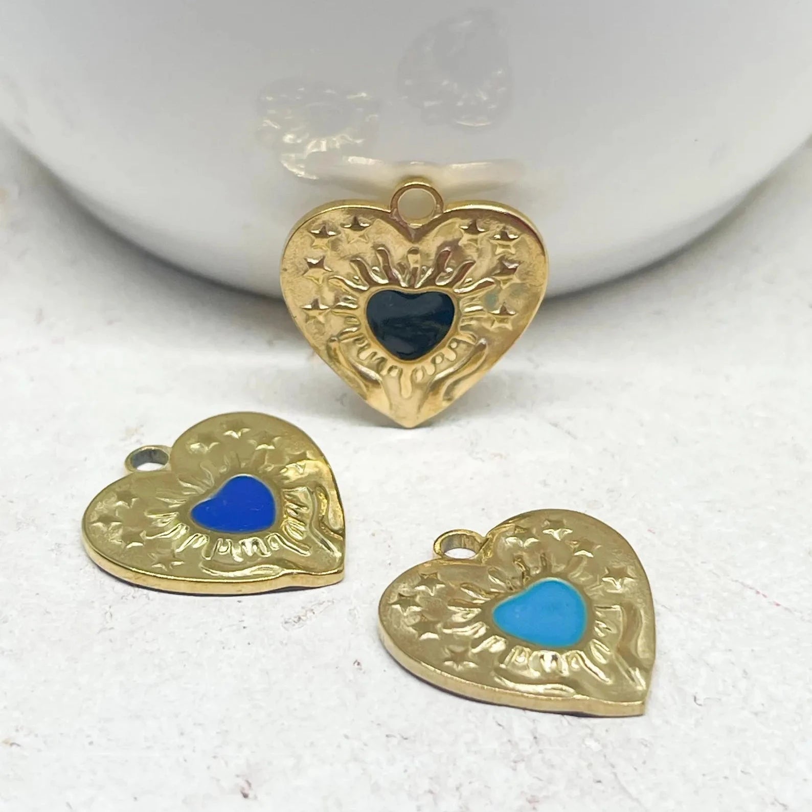 Anhänger Herz aus Edelstahl (IP)