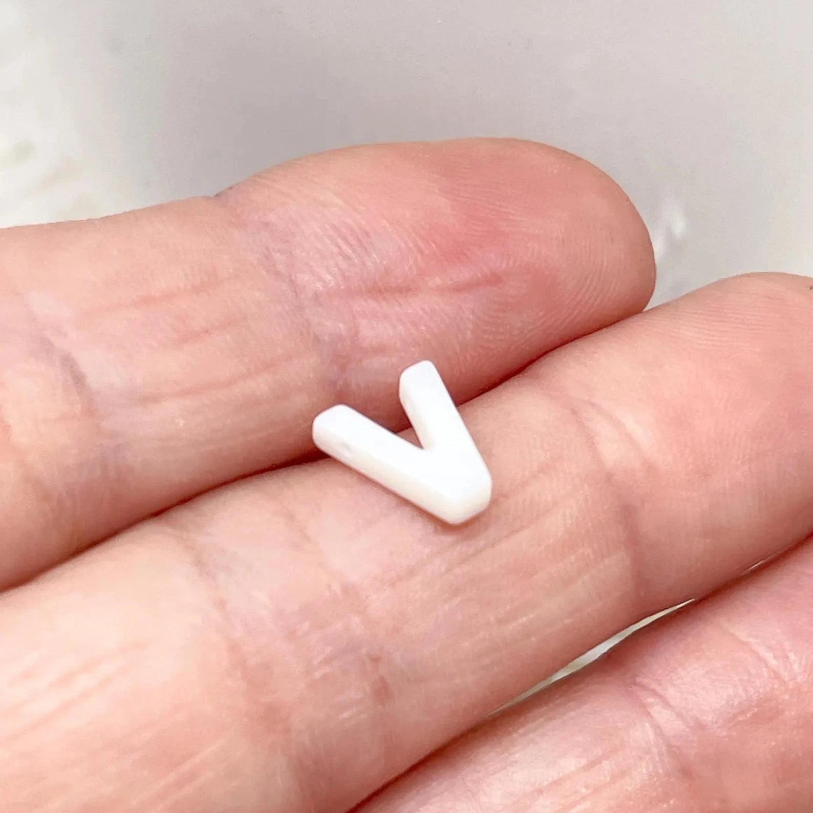 Perlmutt Alphabet Perlen A-Z, Muschel Buchstaben