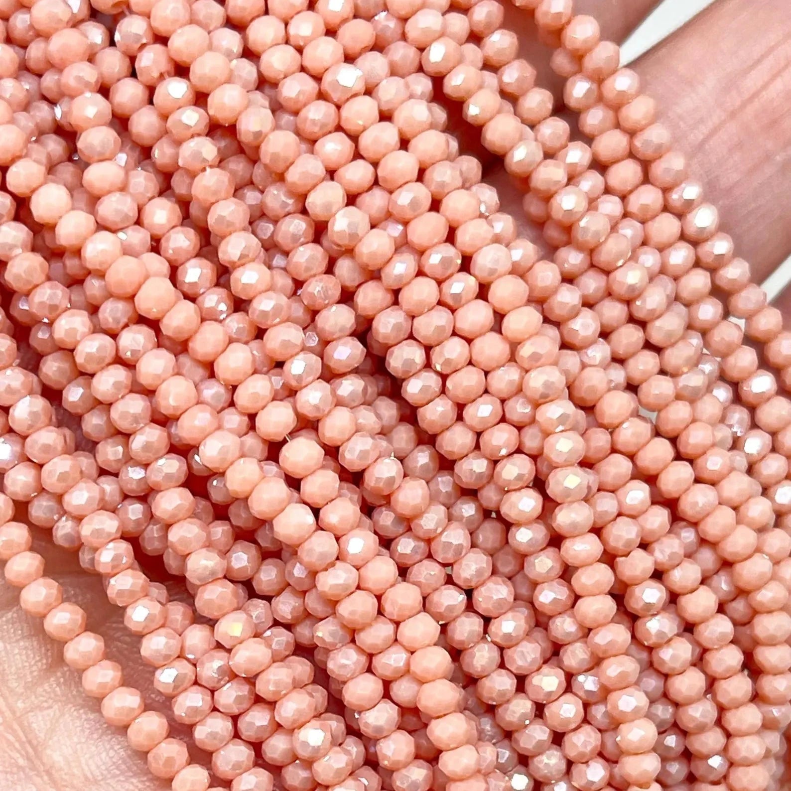 Glasperlen 2mm - Lachs