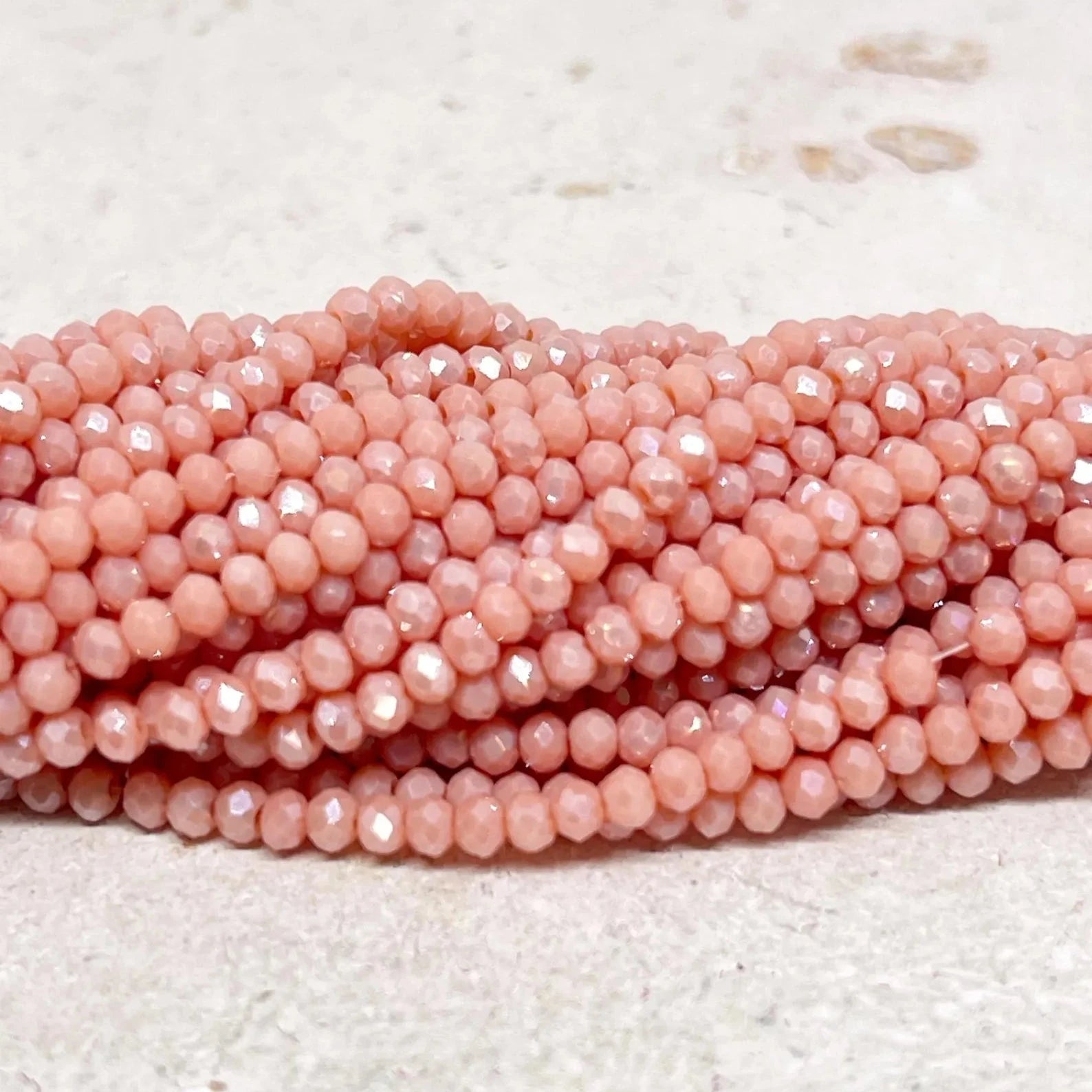 Glasperlen 2mm - Lachs
