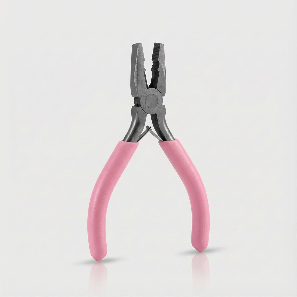 Flachzange für die Schmuckherstellung aus robustem Kohlenstoffstahl.