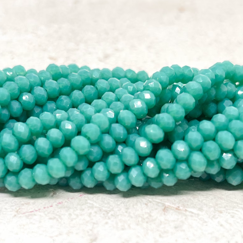 Glasschliffperlen 3mm grün