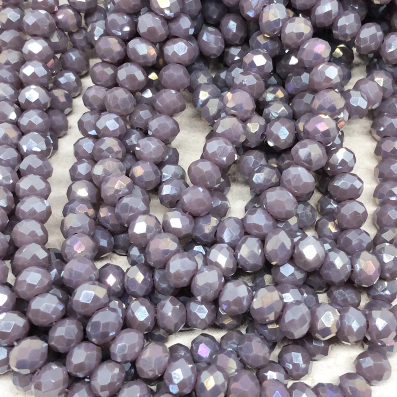 Kristallperlen 6mm Lila