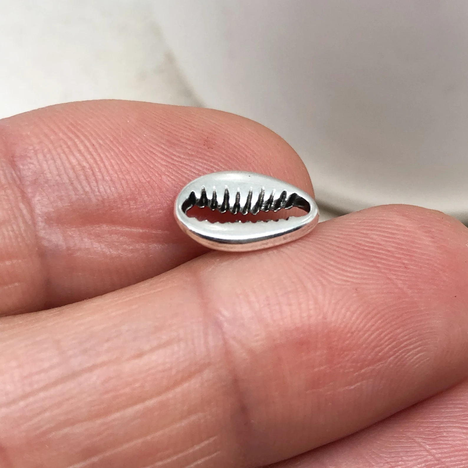 Muschel Verbinder DQ Metall 3 St., Muschel Charm