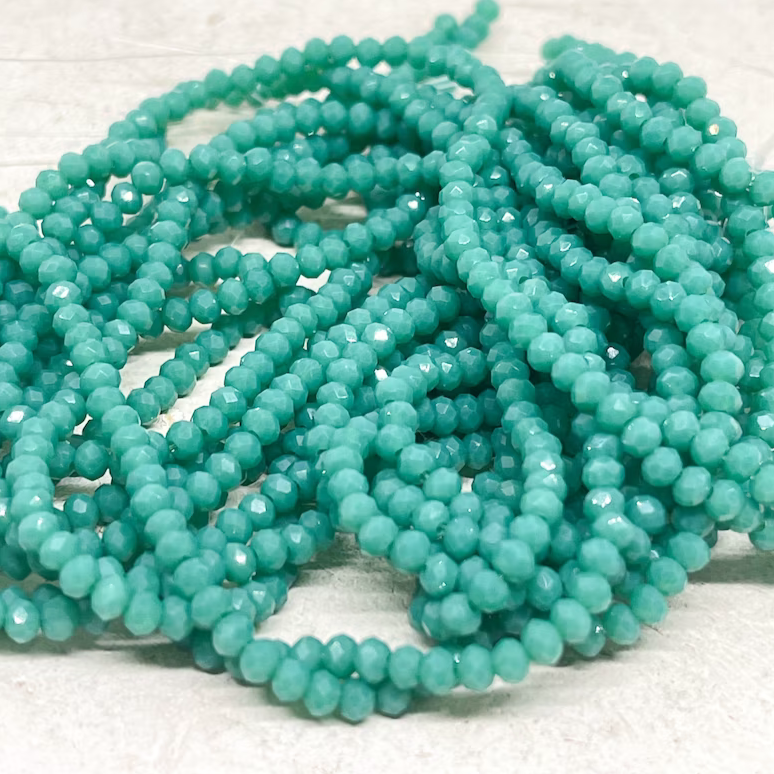 Glasschliffperlen 3mm grün