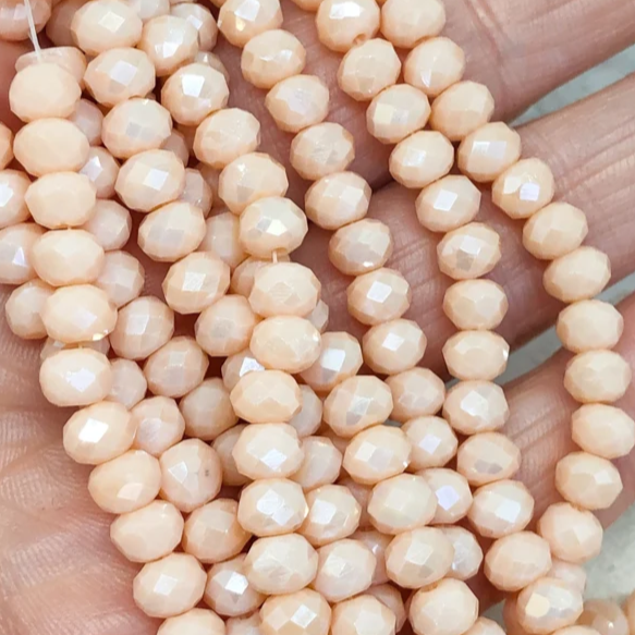 Kristallperlen 6mm Beige