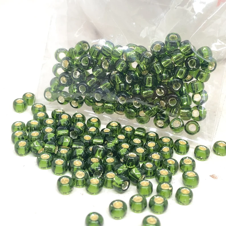 TOHO Perlen Rocaille 6/0 4mm 10 Gramm Grün Nr. 37