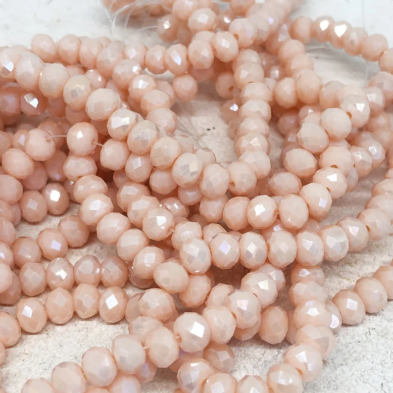 Kristallperlen 6mm Beige