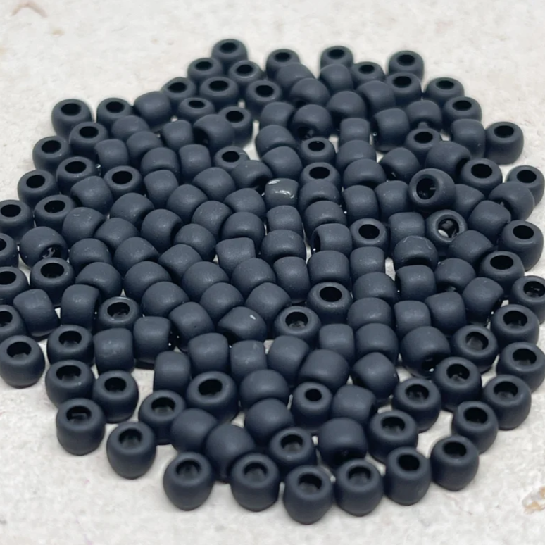 TOHO Perlen Rocaille 10 Gramm Schwarz Matt Opak Nr. 49F