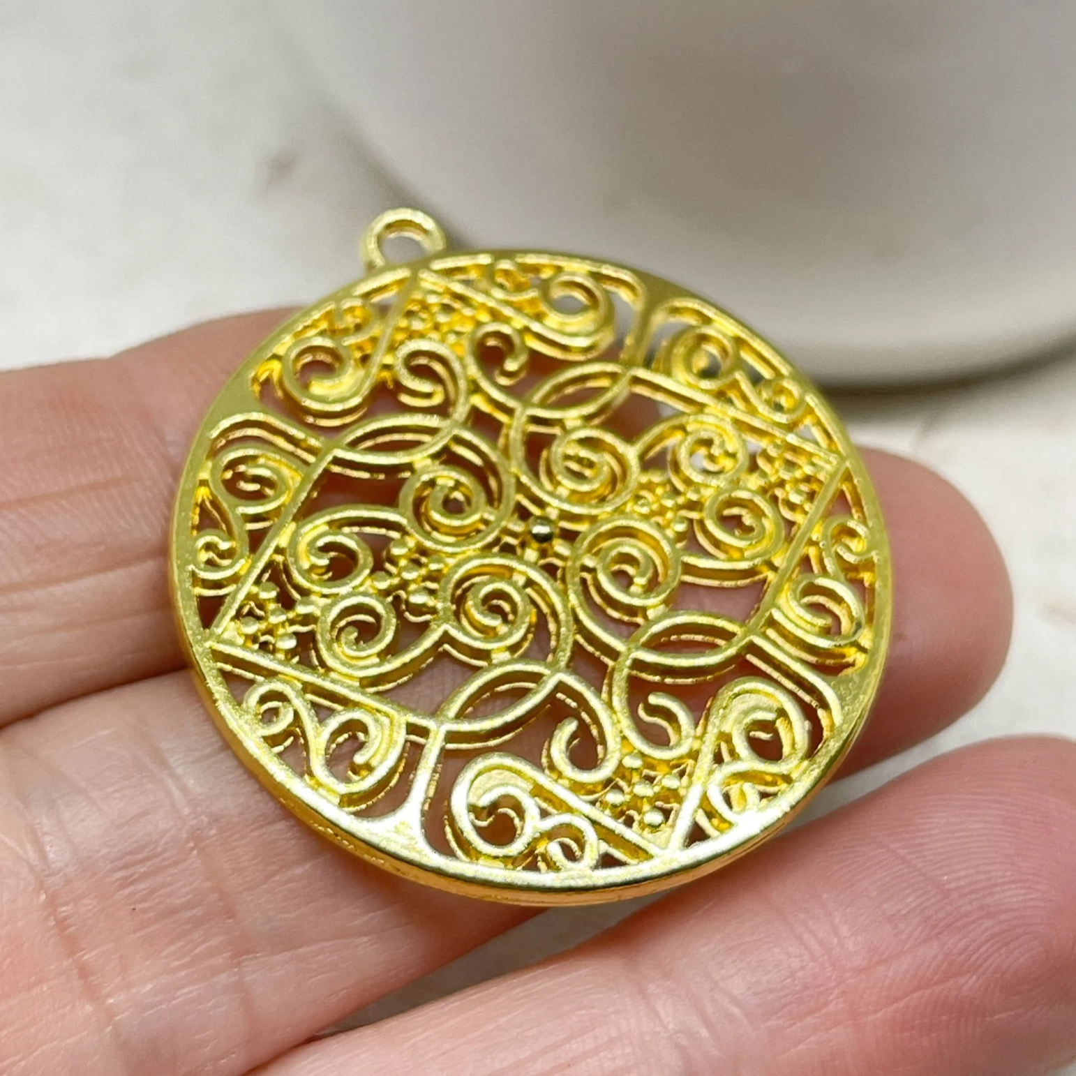 Metallanhänger, Herzornament Anhänger