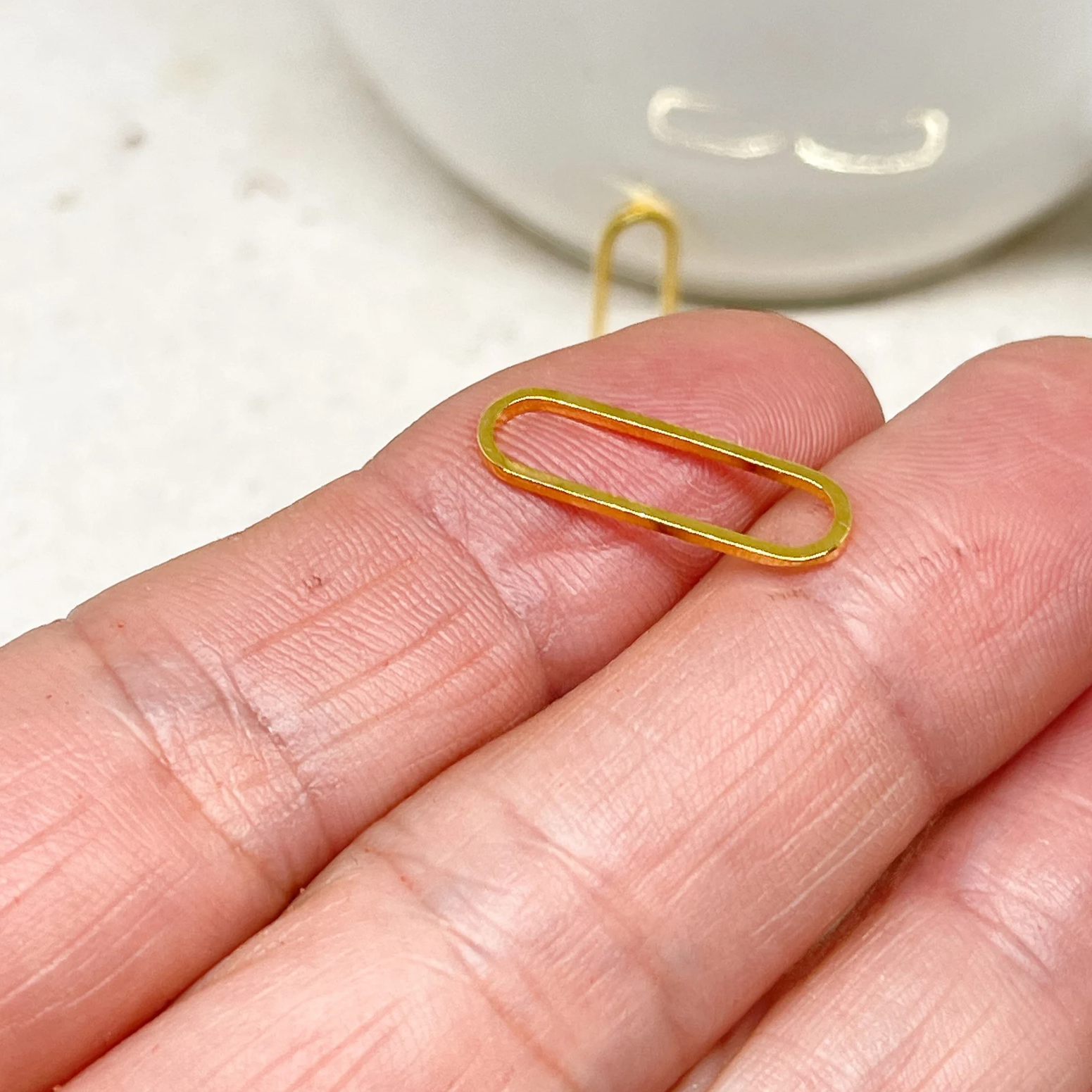 Messing Verbinder Oval 6 St.