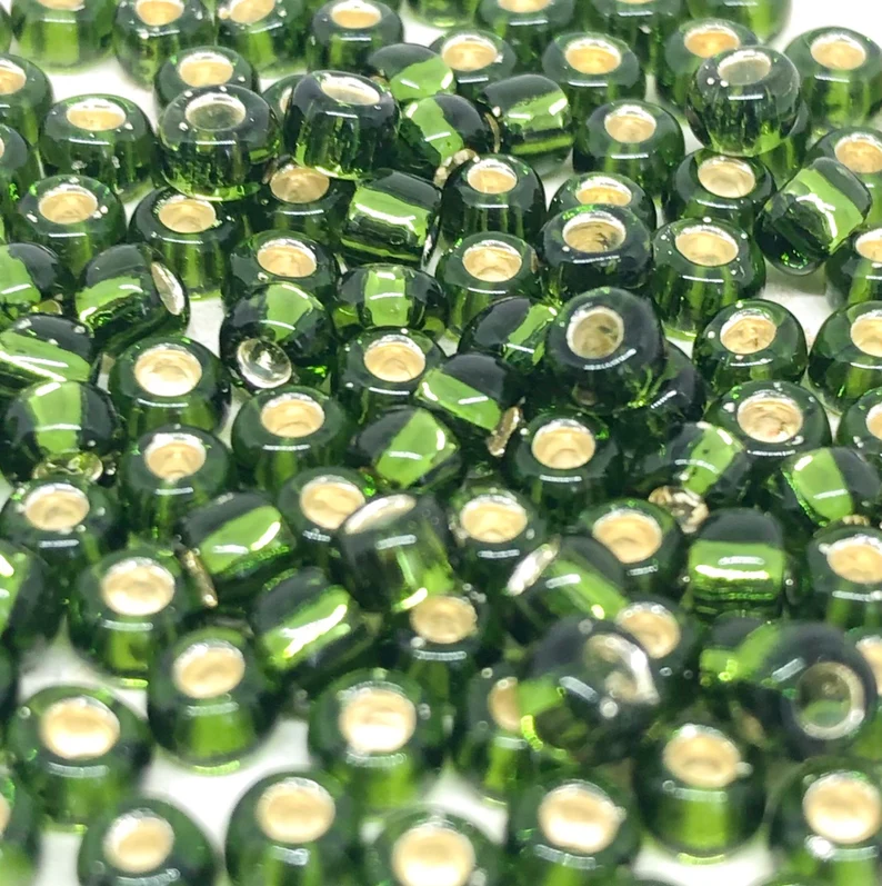 TOHO Perlen Rocaille 6/0 4mm 10 Gramm Grün Nr. 37