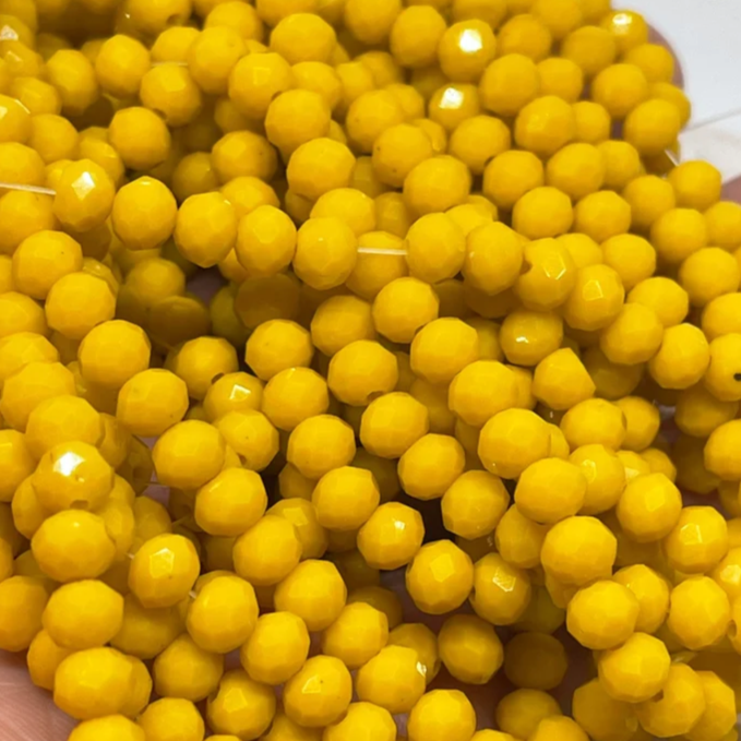 Kristallperlen 6mm Gelb