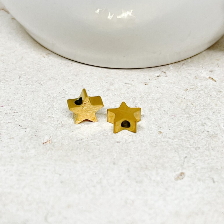 Sterne aus Edelstahl 2 St. - Goldfarben